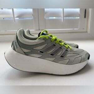 Brand new women’s Adidas Adizero Lime and Blue Running Shoes 7.5 $125